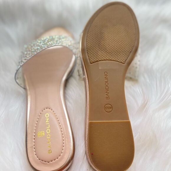 Bandolino Kenzo clear embellished slide Sandal - Picture 9 of 9